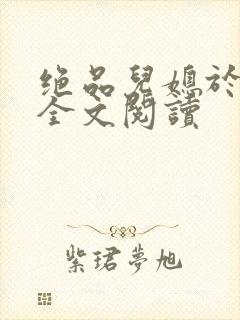 绝品儿媳于素欣全文阅读封面