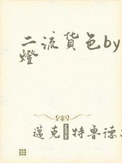 二流货色by尾灯封面