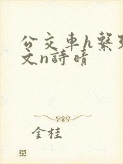 公交车h系列辣文n诗晴