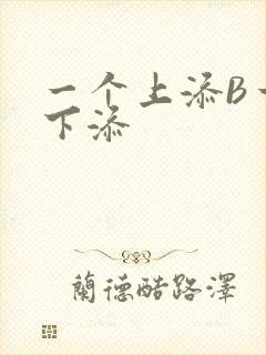 一个上添B一个下添