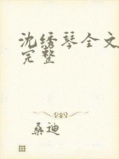 沈绣琴全文阅读完整