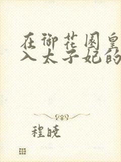 在御花园皇上进入太子妃的小说