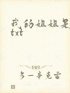 我的姐姐是美女txt