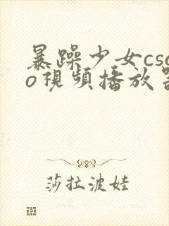 暴躁少女csgo视频播放器推荐