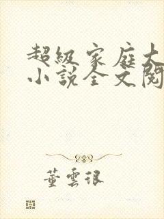 超级家庭大杂烩小说全文阅读封面
