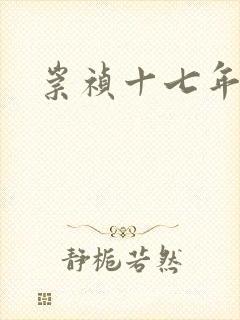 崇祯十七年封面