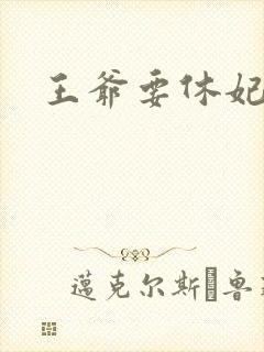 王爷要休妃封面