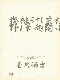 樱桃汁(宋枝江野)笔趣阁小说封面