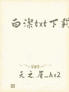 白洁txt下载封面