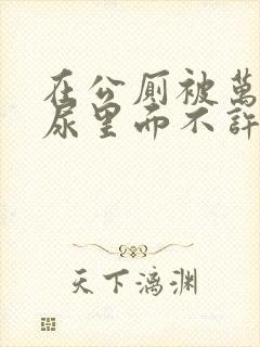 在公厕被万人c尿里面不许漏封面