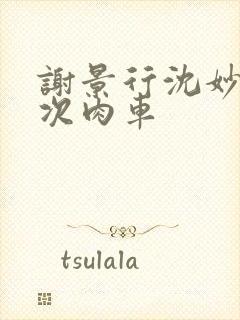 谢景行沈妙第一次肉车