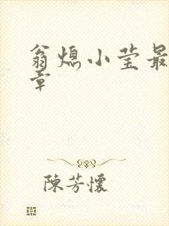 翁熄小莹最新节章