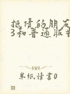 抵债的朋友麦子3和普通版对比