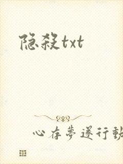 隐杀txt