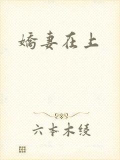 娇妻在上封面