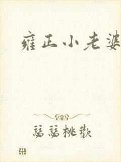 雍正小老婆封面