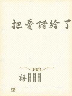 把爱错给了你封面