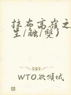 抹布高岭之花(生/触/双)封面