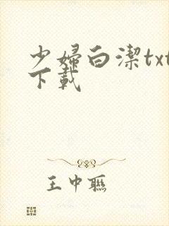 少妇白洁txt下载封面