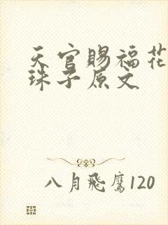 天官赐福花怜塞珠子原文