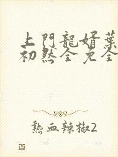 上门龙婿叶辰萧初然全免全集封面