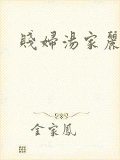 贱妇汤家丽封面