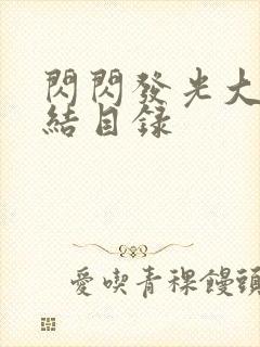 闪闪发光大团圆结目录