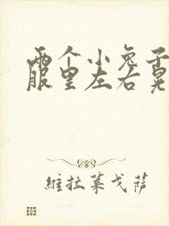 两个小兔子在衣服里左右晃