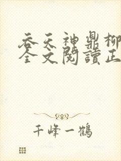 吞天神鼎柳无邪全文阅读正版