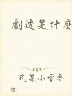 剧透是什么意思