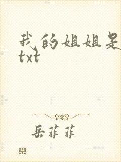 我的姐姐是美女txt