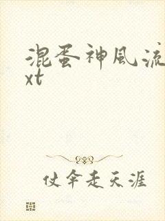 混蛋神风流史txt