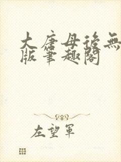 大唐母后无删减版笔趣阁