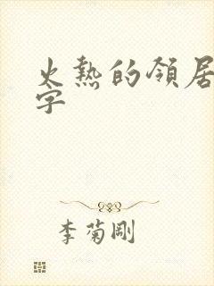 火热的领居中文字