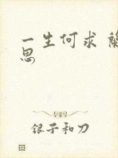 一生何求 兰思思