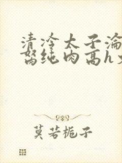 清冷太子沦为禁胬纯肉高h文封面