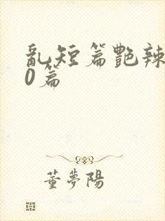 乱短篇艳辣500篇封面