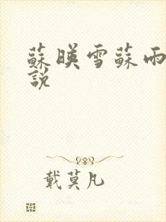 苏映雪苏雨柔小说