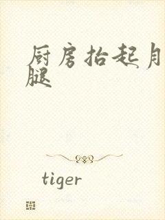 厨房抬起月月的腿