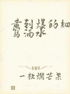 黄到爆的细节描写滴水