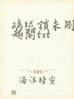 鹅绒锁未删除笔趣阁txt