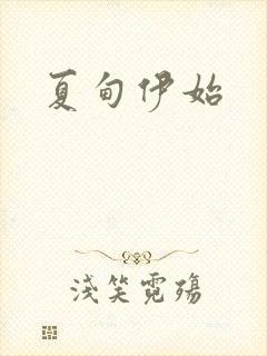 夏甸伊始封面