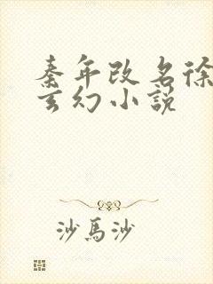 秦年改名徐年的玄幻小说封面