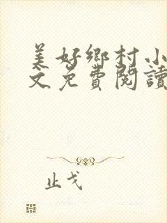 美好乡村小说全文免费阅读