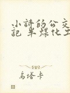 小诗的公交车日记 半煤化工