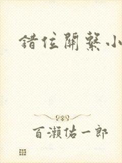 错位关系小说封面