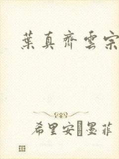 叶真齐云宗免费