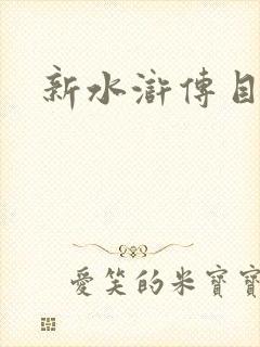 新水浒传目录