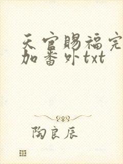 天官赐福完整版加番外txt