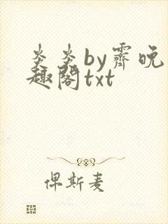 炎炎by霁晚笔趣阁txt